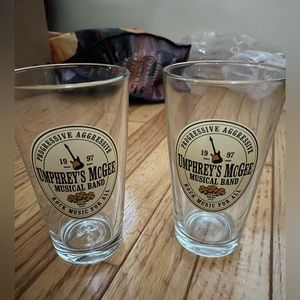 Set of 2 Umphrey’s McGee pint glasses collectors